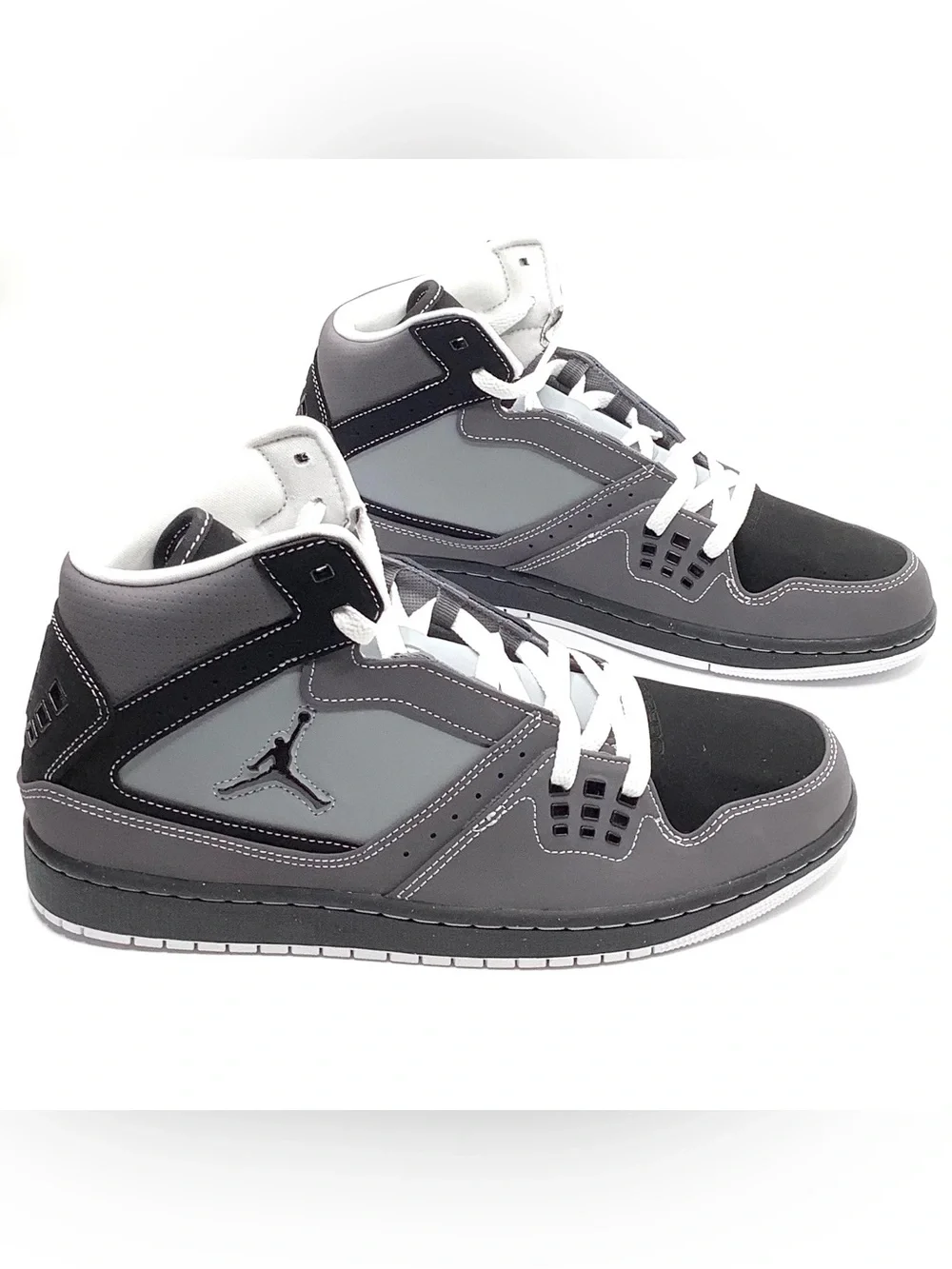 Jordan 1 Flight Retro Men’s High-Top Sneakers in Gray & Black - NWT Size 11